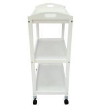 Camarera, Carro de Servicio con Ruedas Color Blanco 60x33x85 - ¡Perfecto para Tu Casa o Negocio!