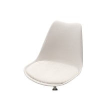 Silla de Oficina Ergonómica en Color Blanco - 93-80x57x48 cm, Comodidad y Estilo Moderno para Trabajo y Estudio.