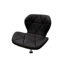 Silla de Oficina Ergonómica con Patas Metálicas en Color Negro - 82-95x52x47 cm, Diseño Moderno